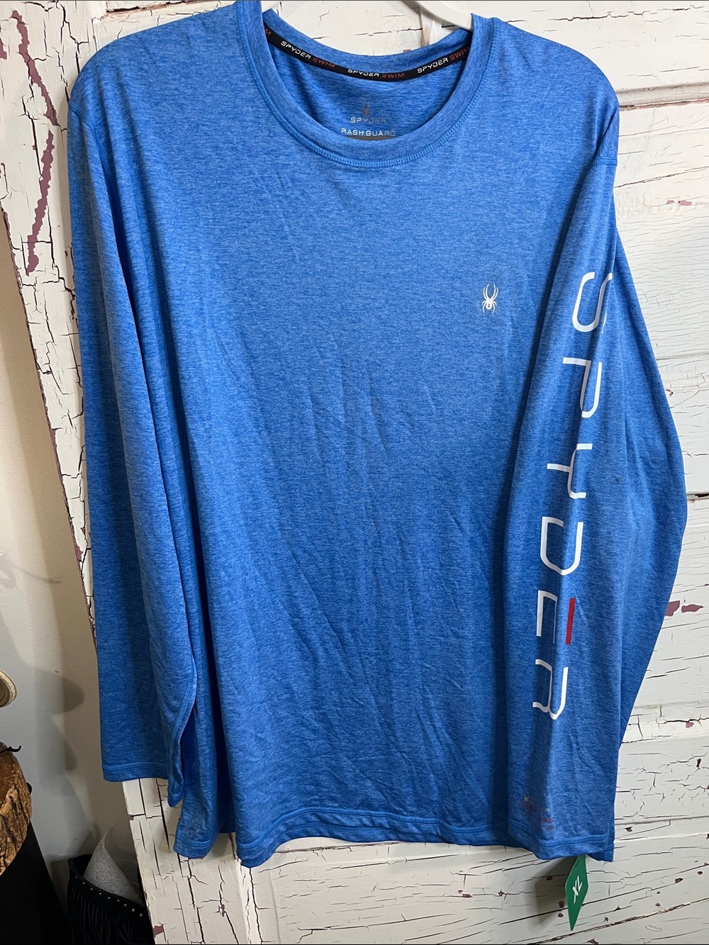 NWT Spyder Men’s Royal Blue Long-Sleeve Performance SWIM Tee